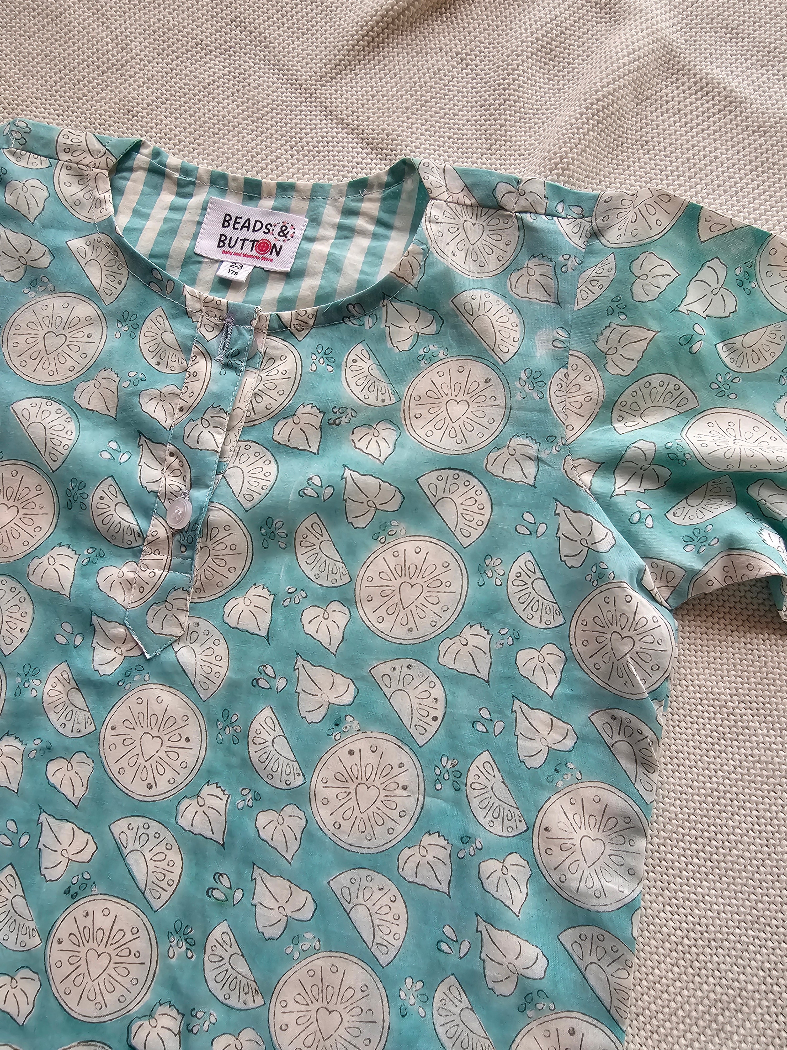 Blue Jello Mellow Kurta Pajama set
