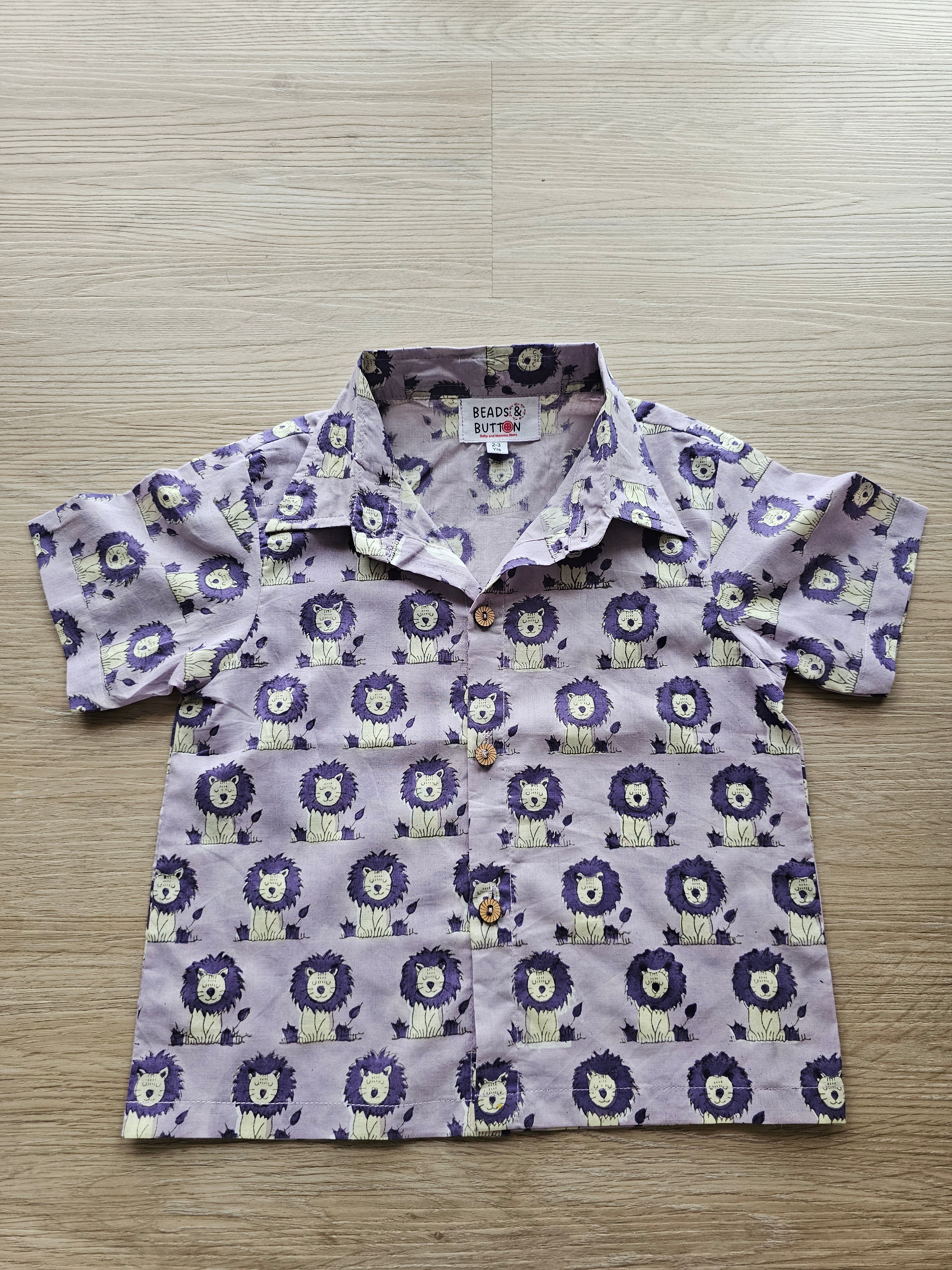 Purple Sher Bachha Shirt