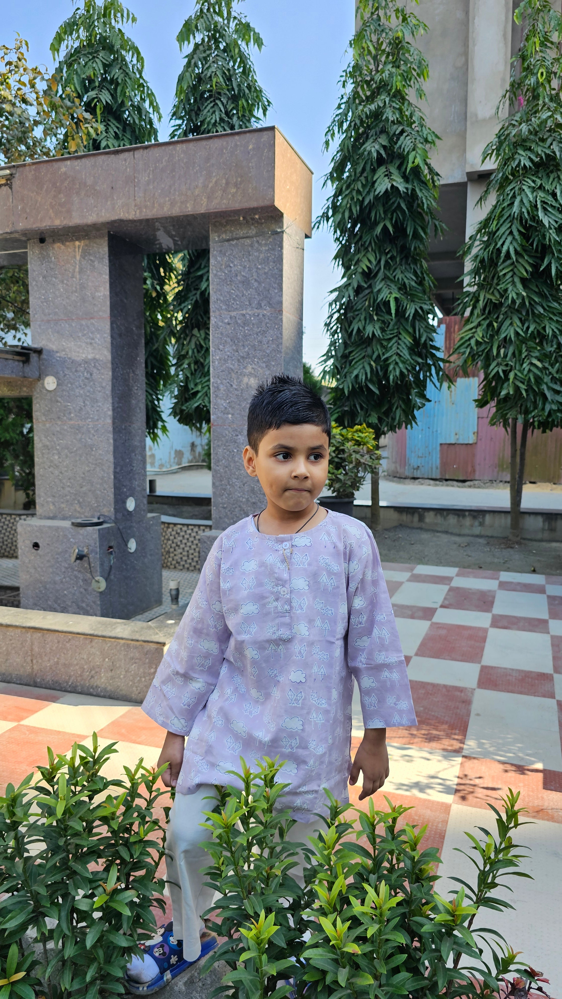 Purple Bachpaniyat Kurta Pyjama Set