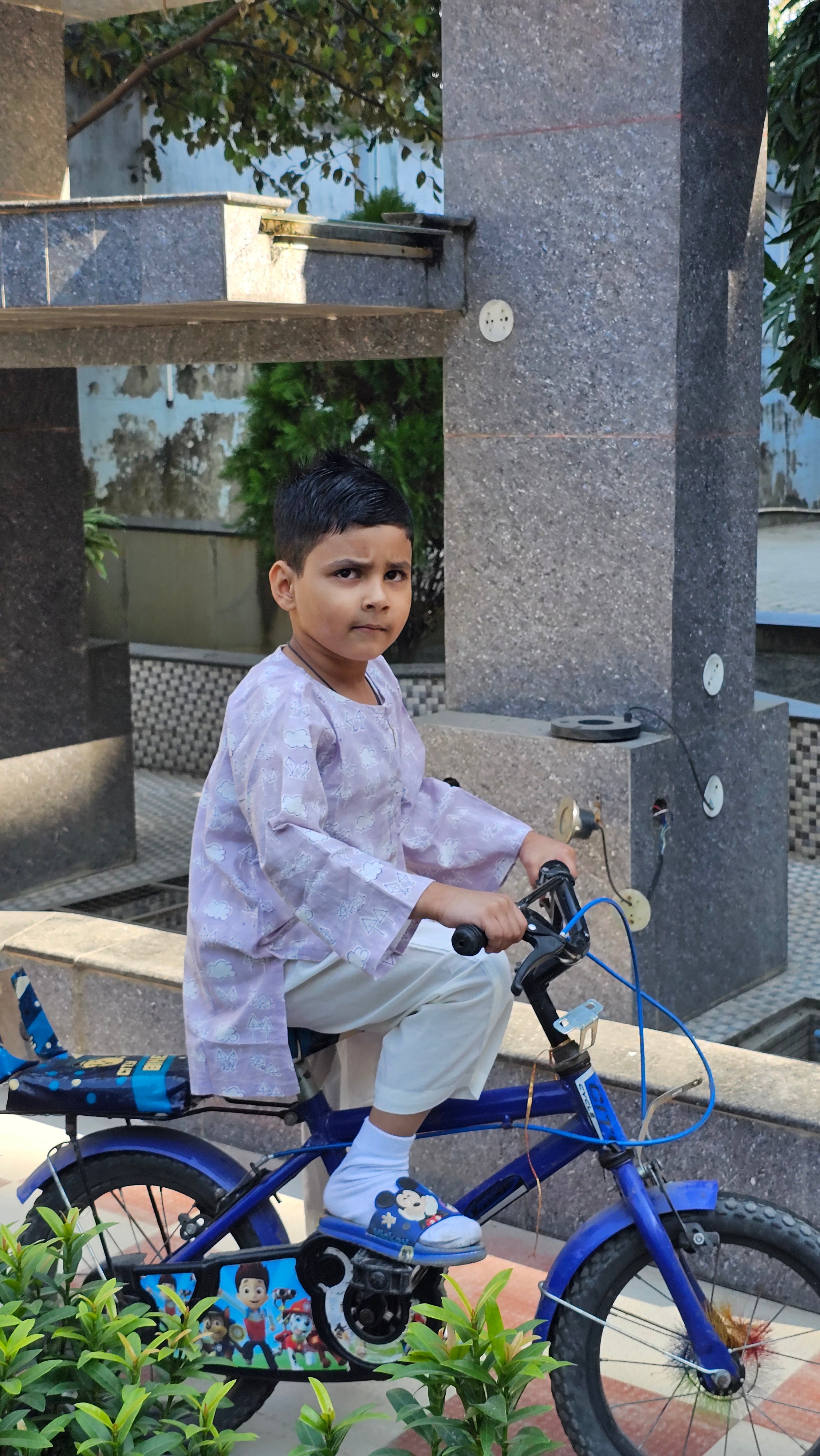 Purple Bachpaniyat Kurta Pyjama Set