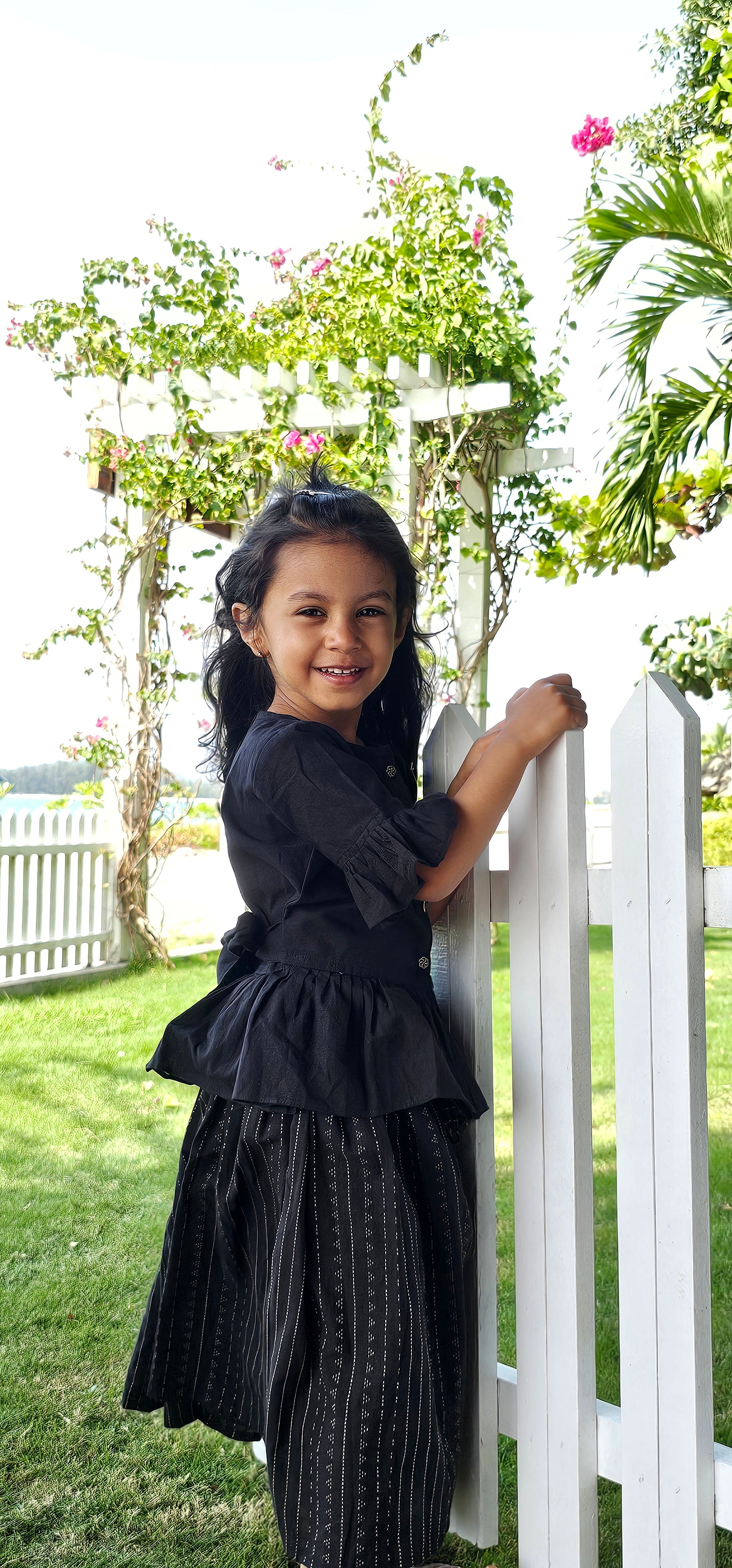 Black Skirt and Top Set