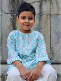 Blue Jello Mellow Kurta Pyjama set