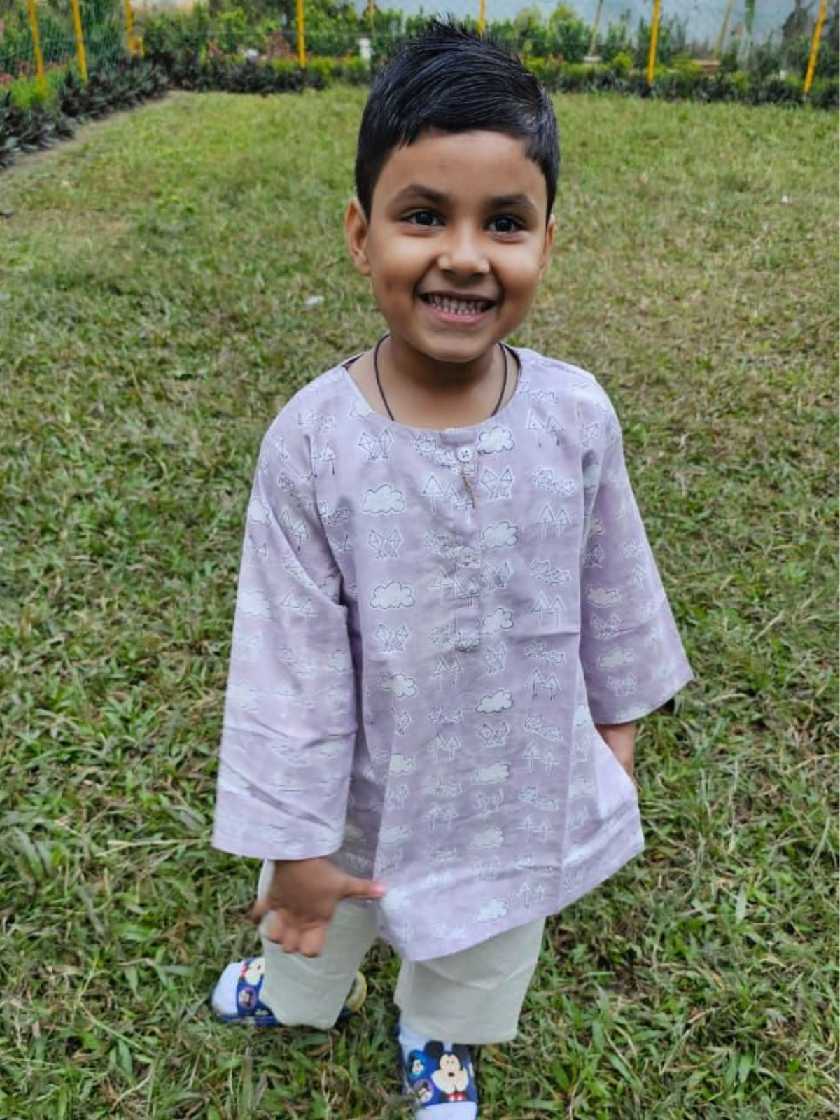 Purple Bachpaniyat Kurta Pyjama Set