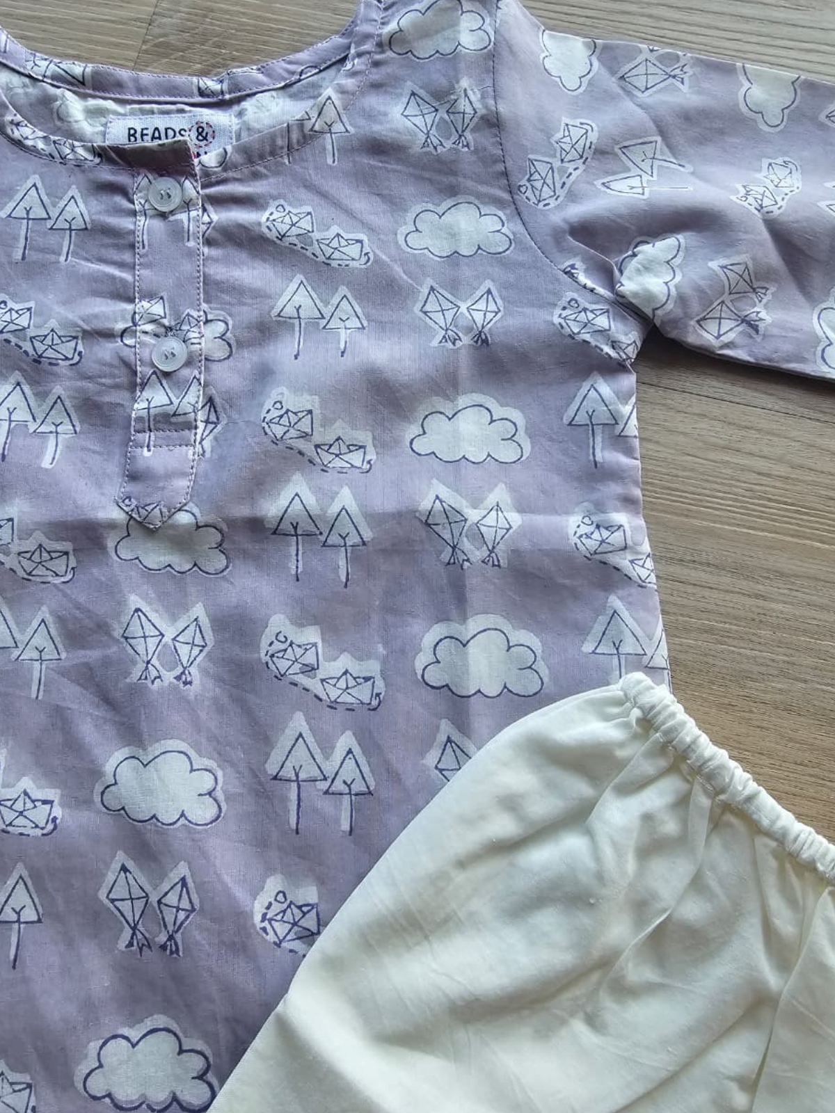 Purple Bachpaniyat Kurta Pyjama Set